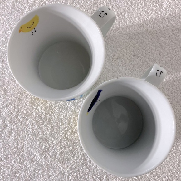 Stokes Gourmet Cat Kitty Bird Music Mugs x2 - Picture 6 of 10